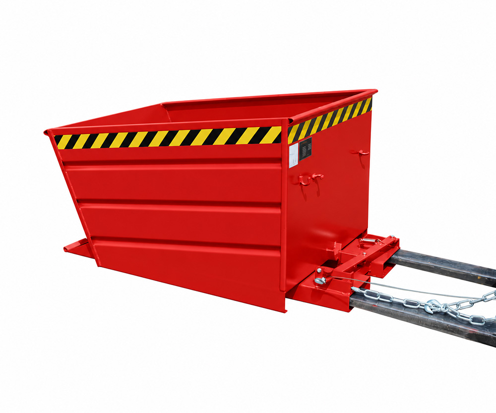 Bauer Kippbehälter VD 1000 – 1.000 Liter - Feuerrot RAL 3000 Bauer-Kippbehaelter-VD1000-Gabelstapler-Feuerrot-RAL3000.jpg