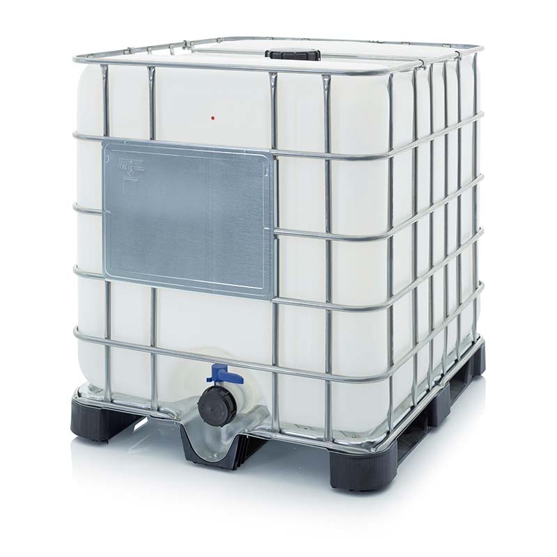 Destilliertes Wasser im 1000 Liter IBC-Container für BFS Aquamatic