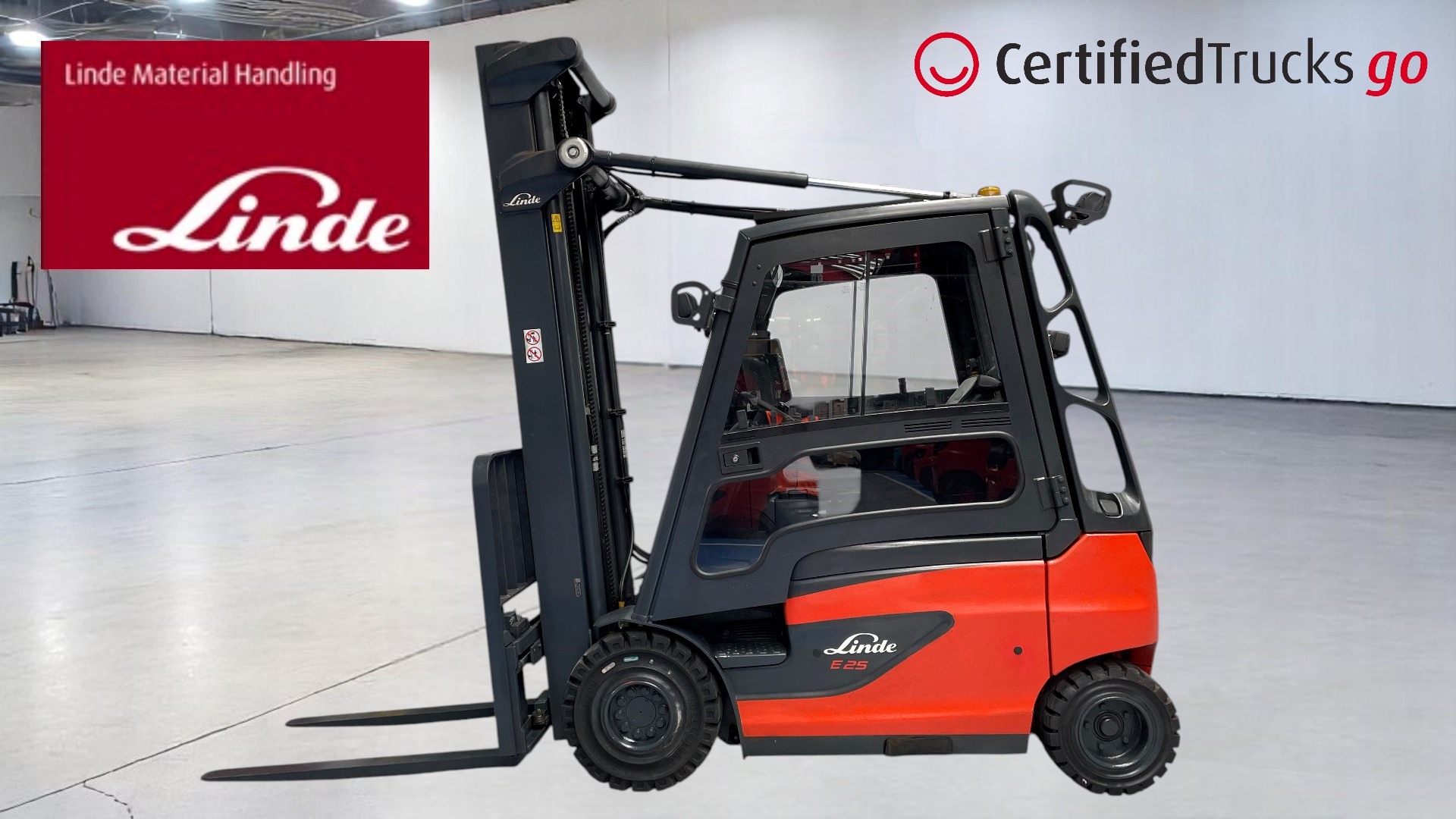 Linde Certified Used GO Forklift E25 - 2017 - 4359 hrs use