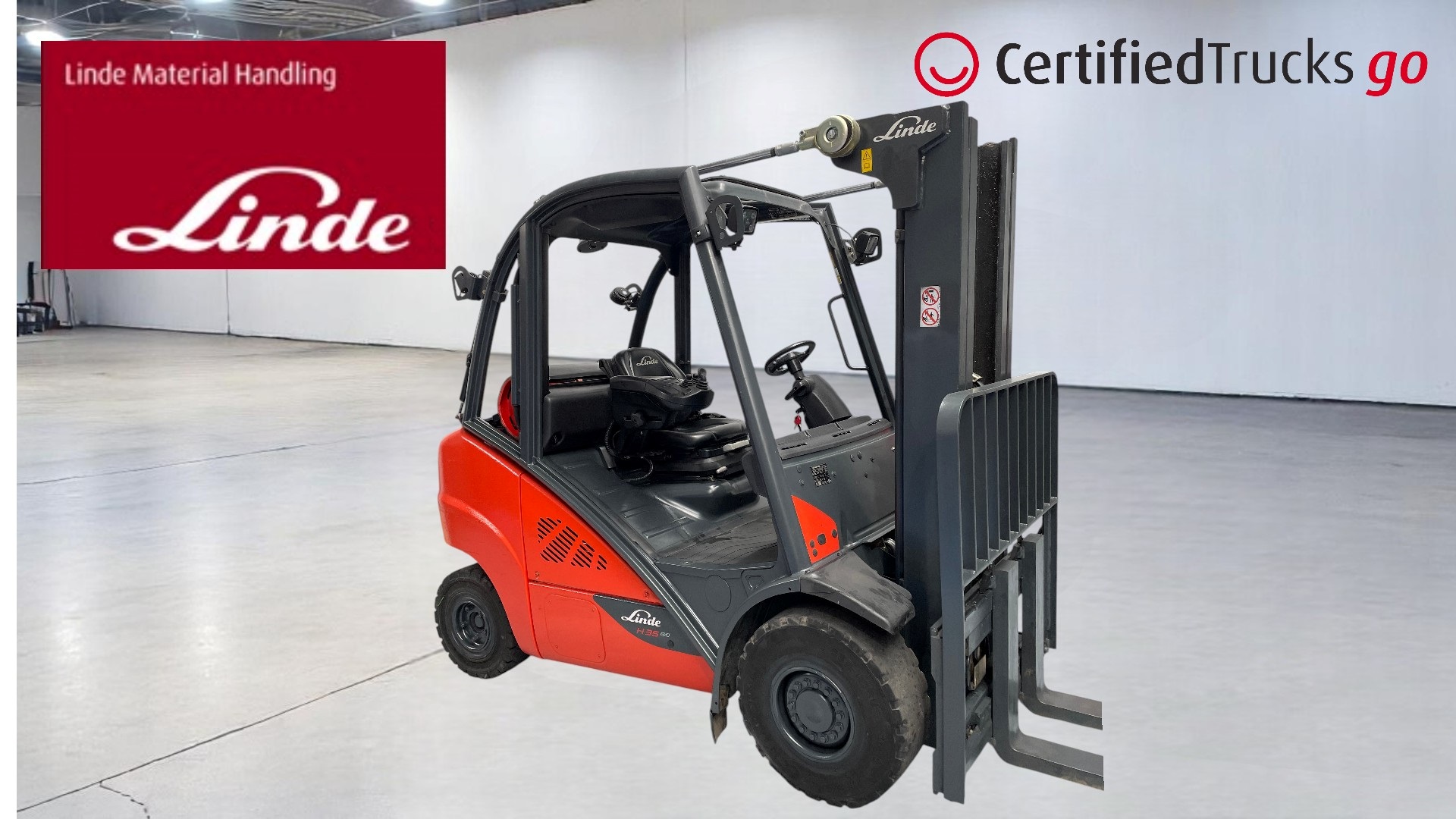 Linde Certified Used GO Forklift H35T - 2015 - 3391 hrs use
