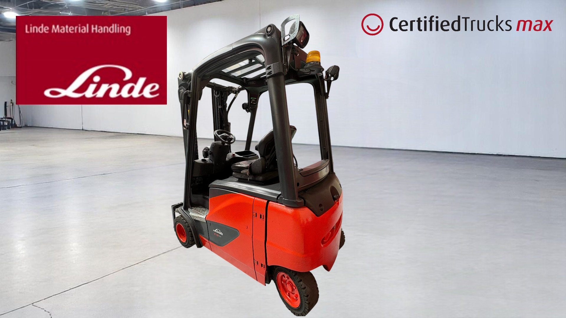 Linde Certified Used MAX Forklift E18PH EVO - Year 2019 - 4093 hrs use