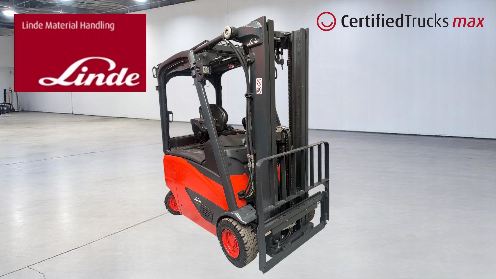Linde Certified Used MAX Forklift E16PH EVO - Year 2021 - 7500 hrs use