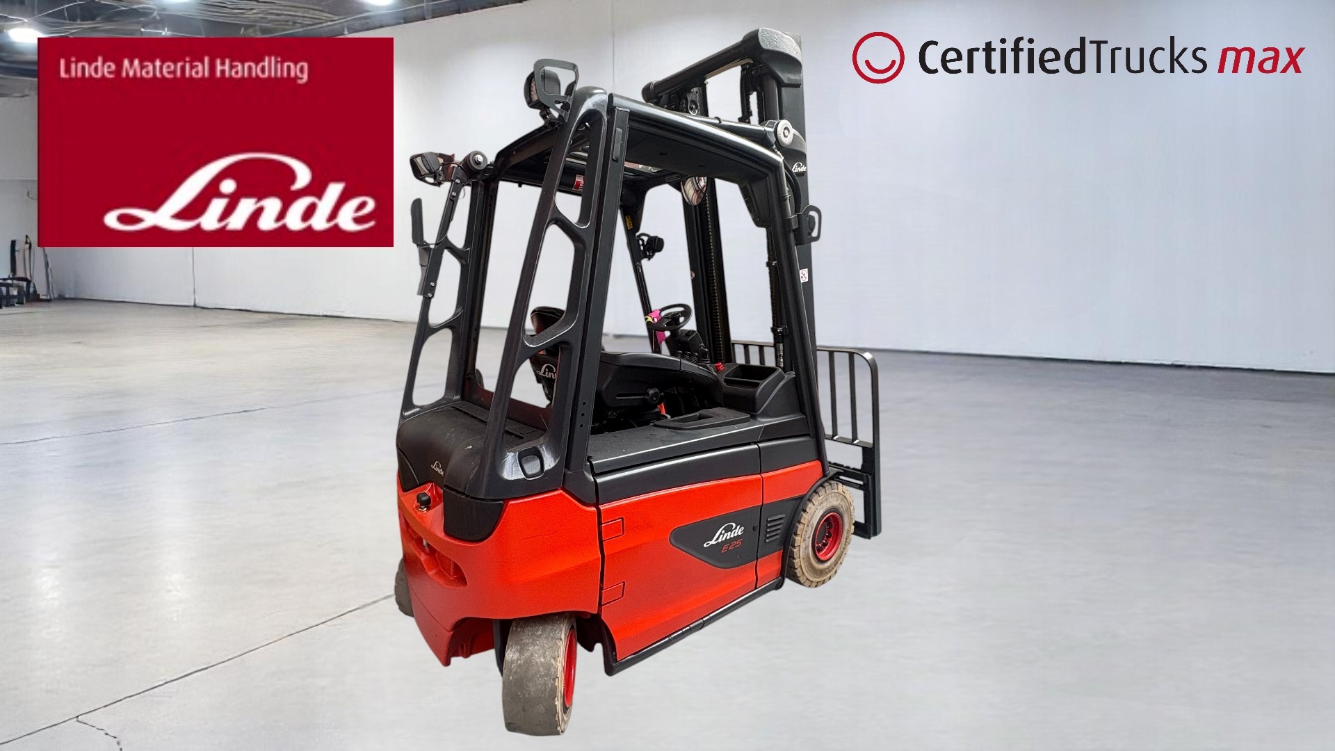 Linde Certified Used MAX Forklift E25 - Year 2018 - 396 hrs use