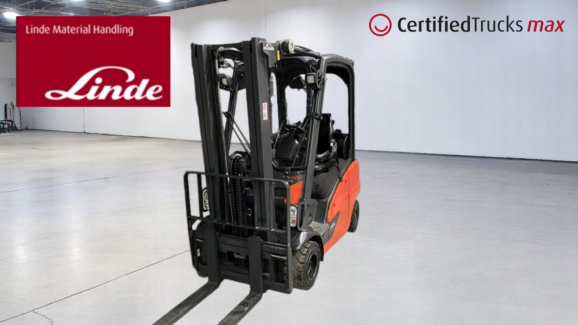 Linde Certified Used MAX Forklift H20T - 2018 - 7781 hrs use