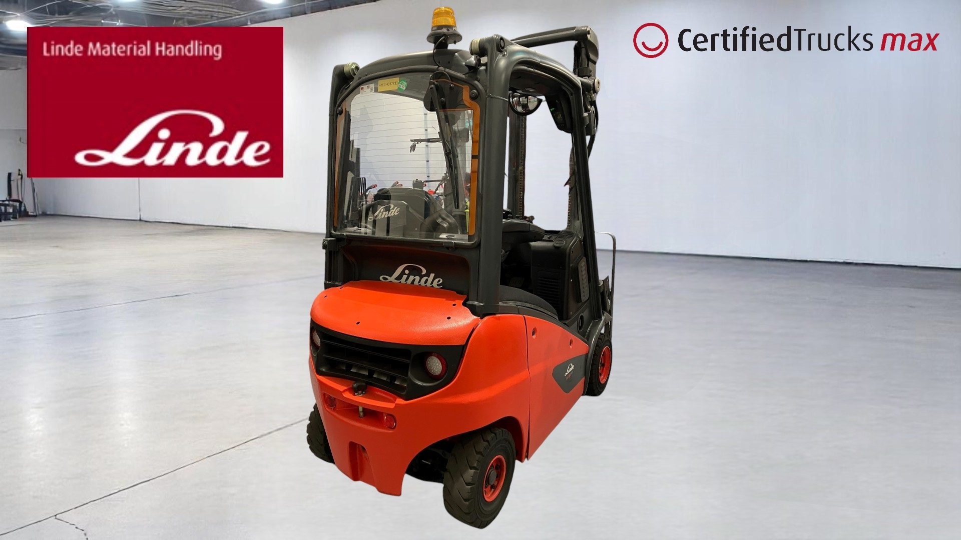 Linde Certified Used MAX Forklift H16D - 2019 - 8742 hrs use