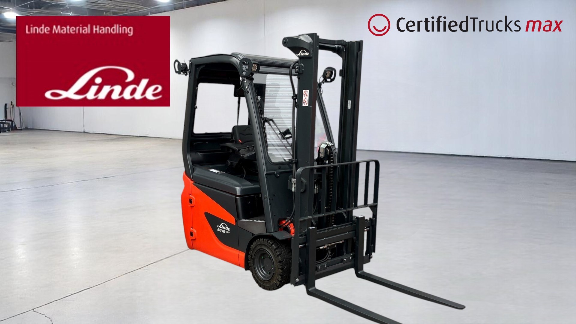 Linde Certified Used MAX Forklift EG16 - 2024 - 2 hrs use