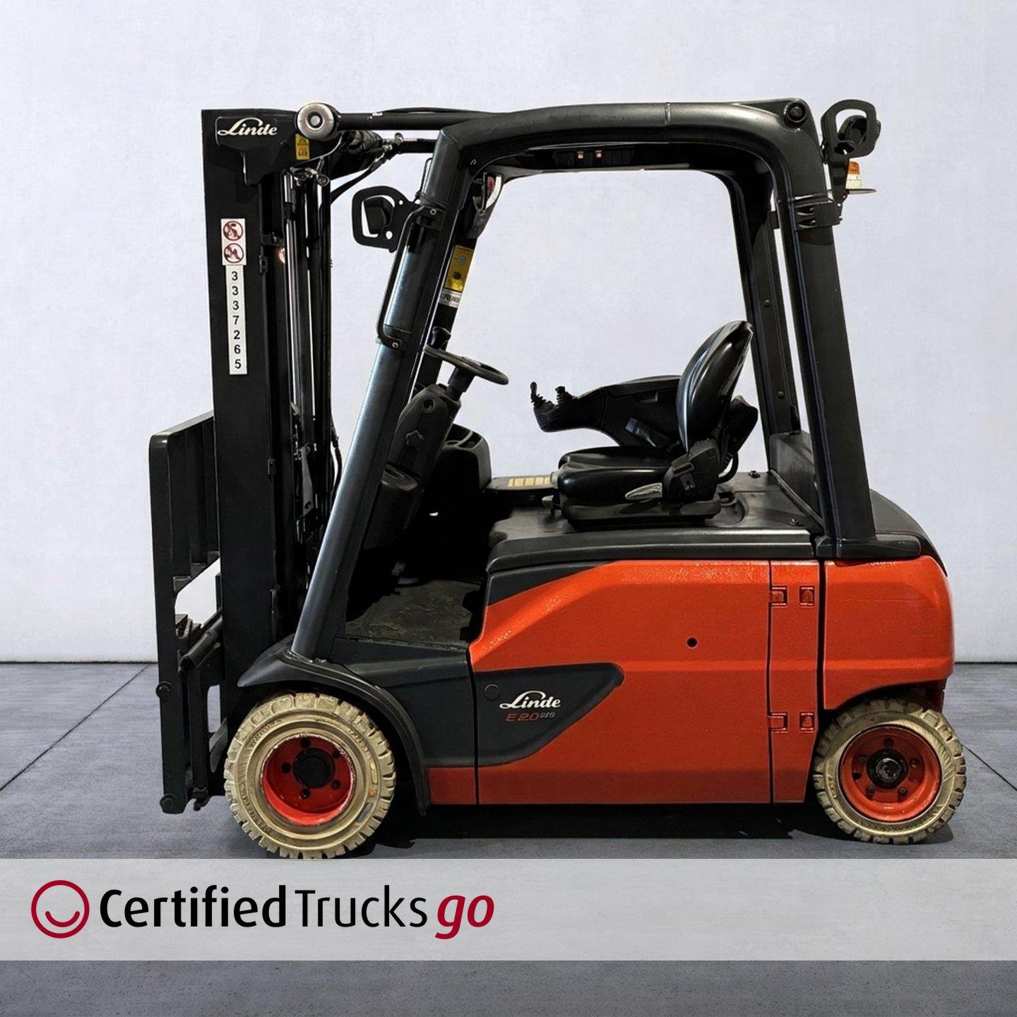 Linde Certified Used GO Forklift E20PL - 2018 - 2403hrs