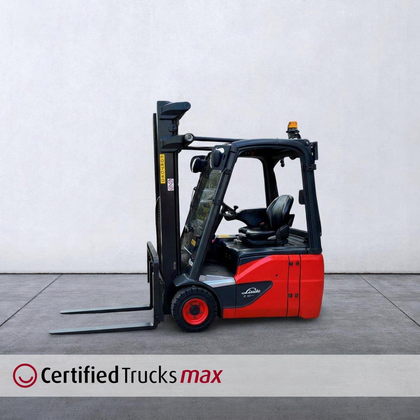 Linde Certified Used MAX Forklift E16C - 2019 - 6458 hrs