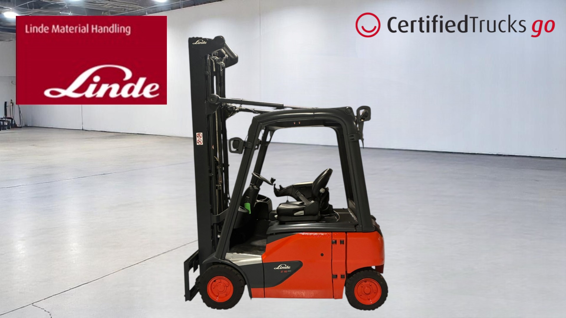 Linde Certified Used GO Forklift E16P - 2019 - 6871 hrs Linde Certified Used GO Forklift E16P - 2019 - 6871 hrs
