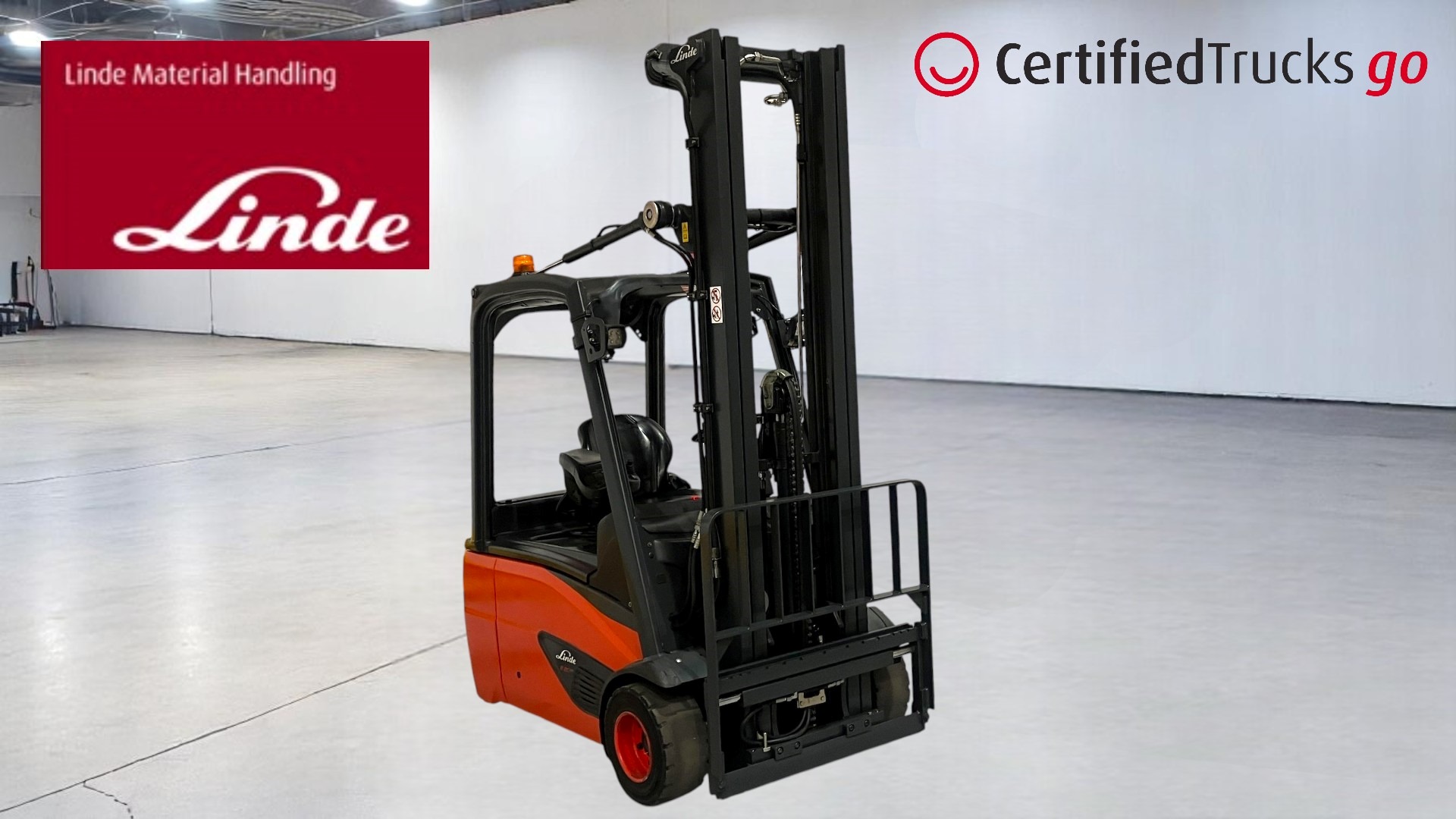 Linde Certified Used GO Forklift E20L - 2017 - 3601 hrs