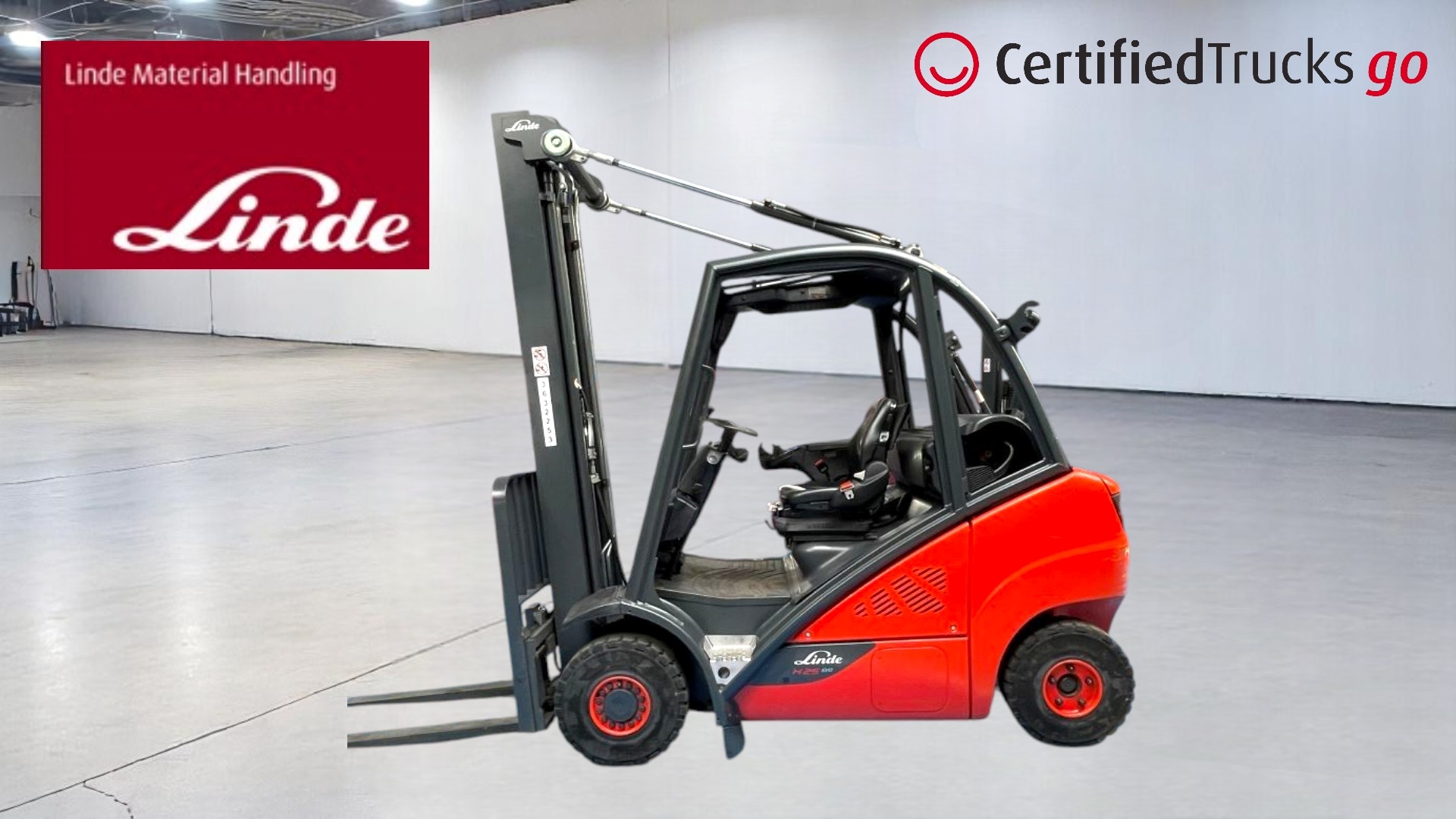 Linde Certified Used GO Forklift H25T - 2017 - 1936 hrs
