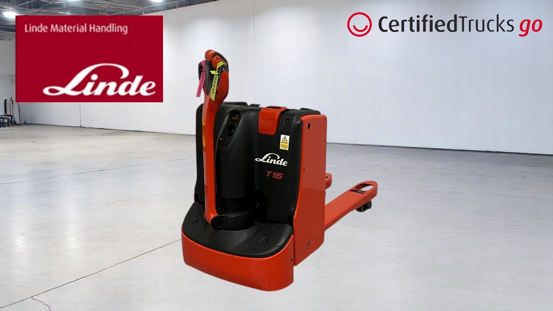 Linde Certified Used GO Pallet Truck T16 - 2017 - 675 hrs