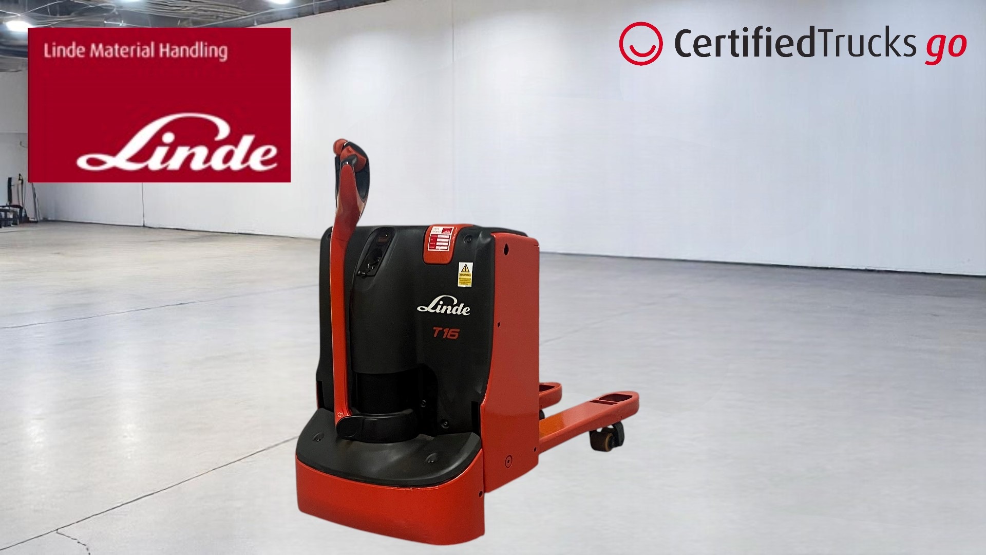 Linde Certified Used GO Pallet Truck T16 - 2017 - 572 hrs