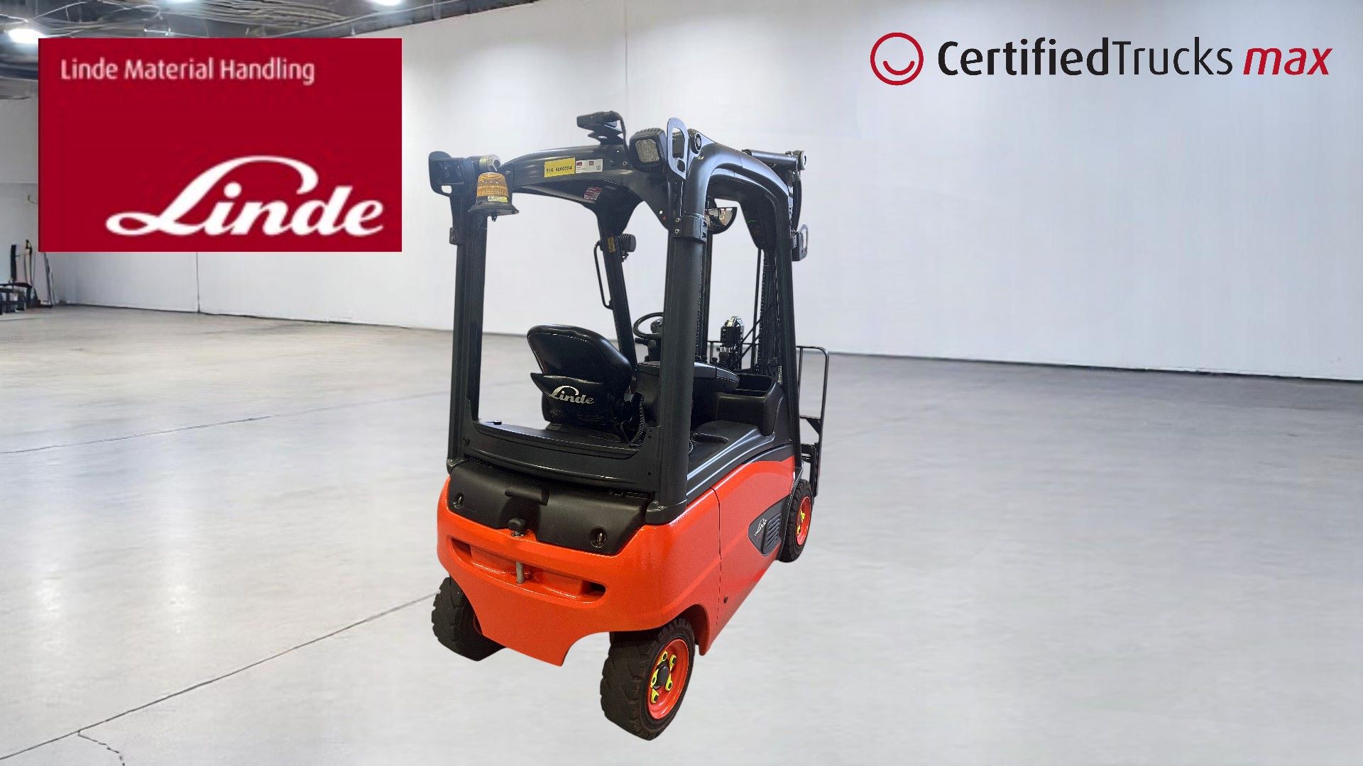 Linde Certified Used MAX Forklift E16P - 2019 - 2739 Linde Certified Used MAX Forklift E16P - 2019 - 2739