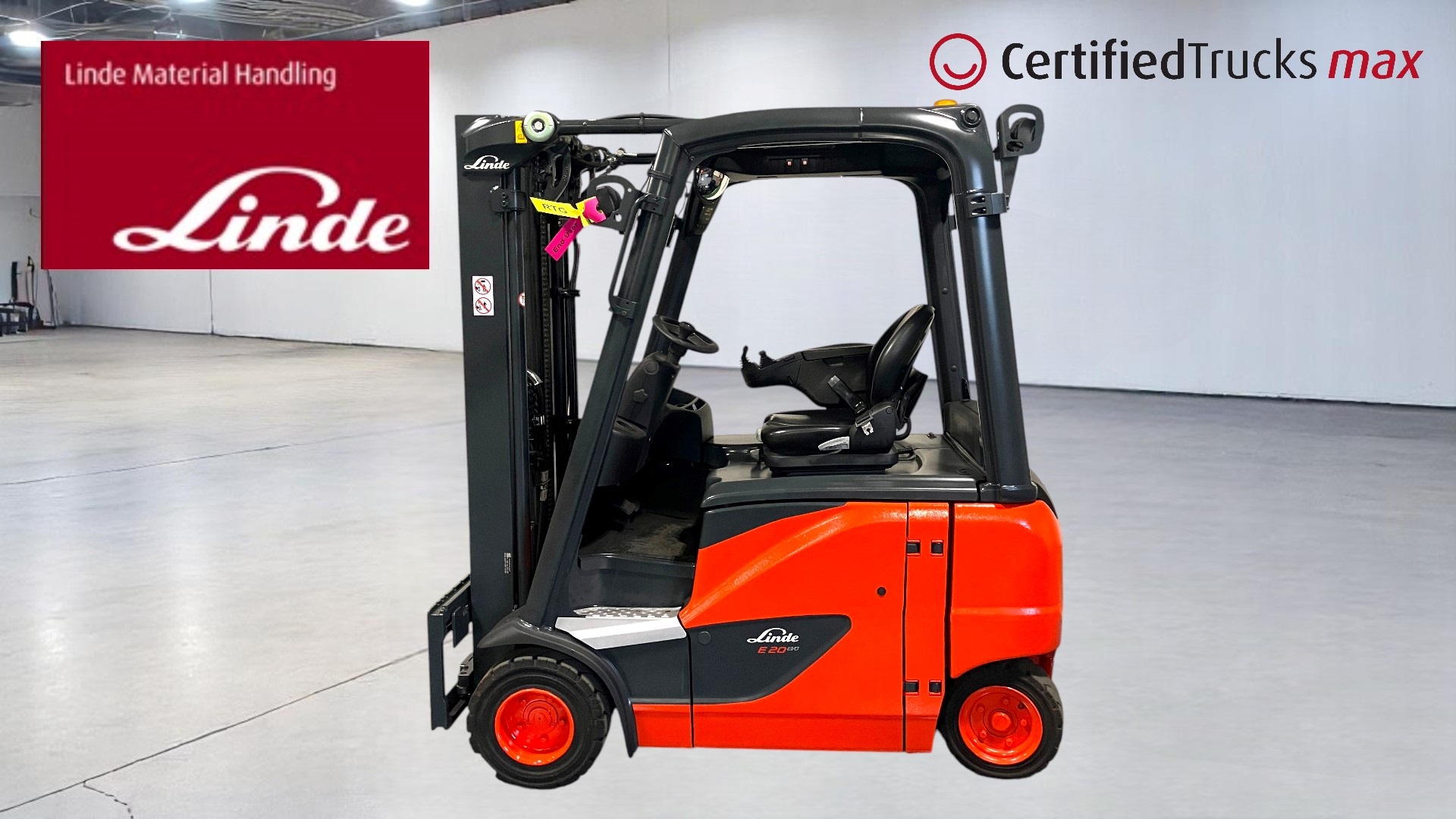 Linde Certified Used MAX Forklift E20PHEVO - 2019 - 1625 hrs
