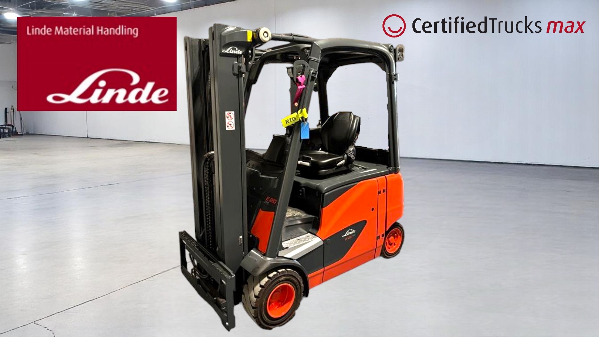 Linde Certified Used MAX Forklift E20PH EVO - 2020 - 1160 hrs