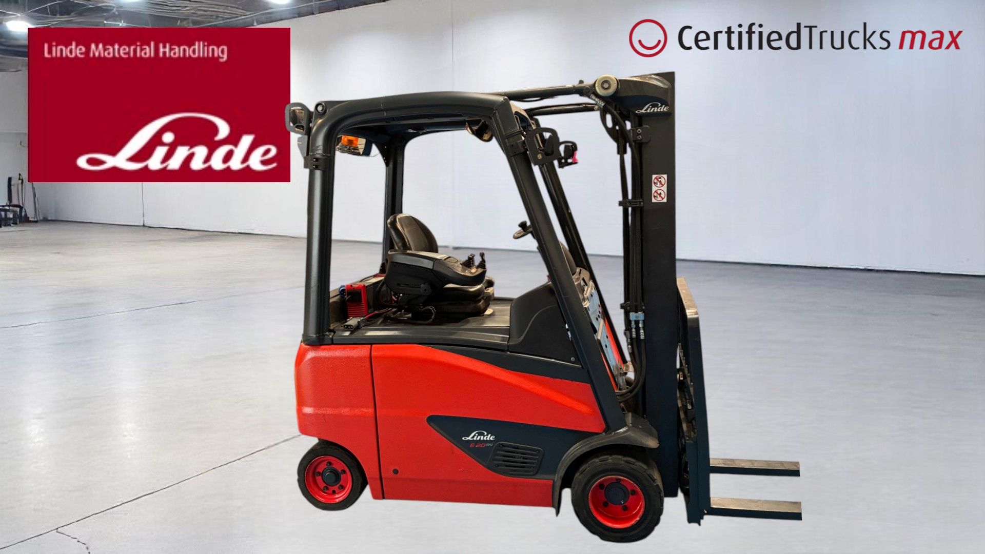 Linde Certified Used MAX Forklift E20 PH EVO - 2020 - 2047 hrs Linde Certified Used MAX Forklift E20 PH EVO - 2020 - 2047 hrs