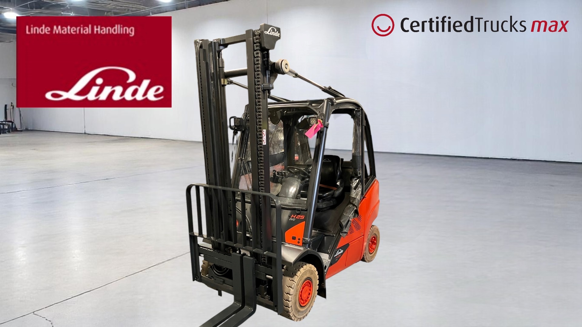 Linde Certified Used MAX Forklift H25T - 2019 - 1358 hrs Linde Certified Used MAX Forklift H25T - 2019 - 1358 hrs