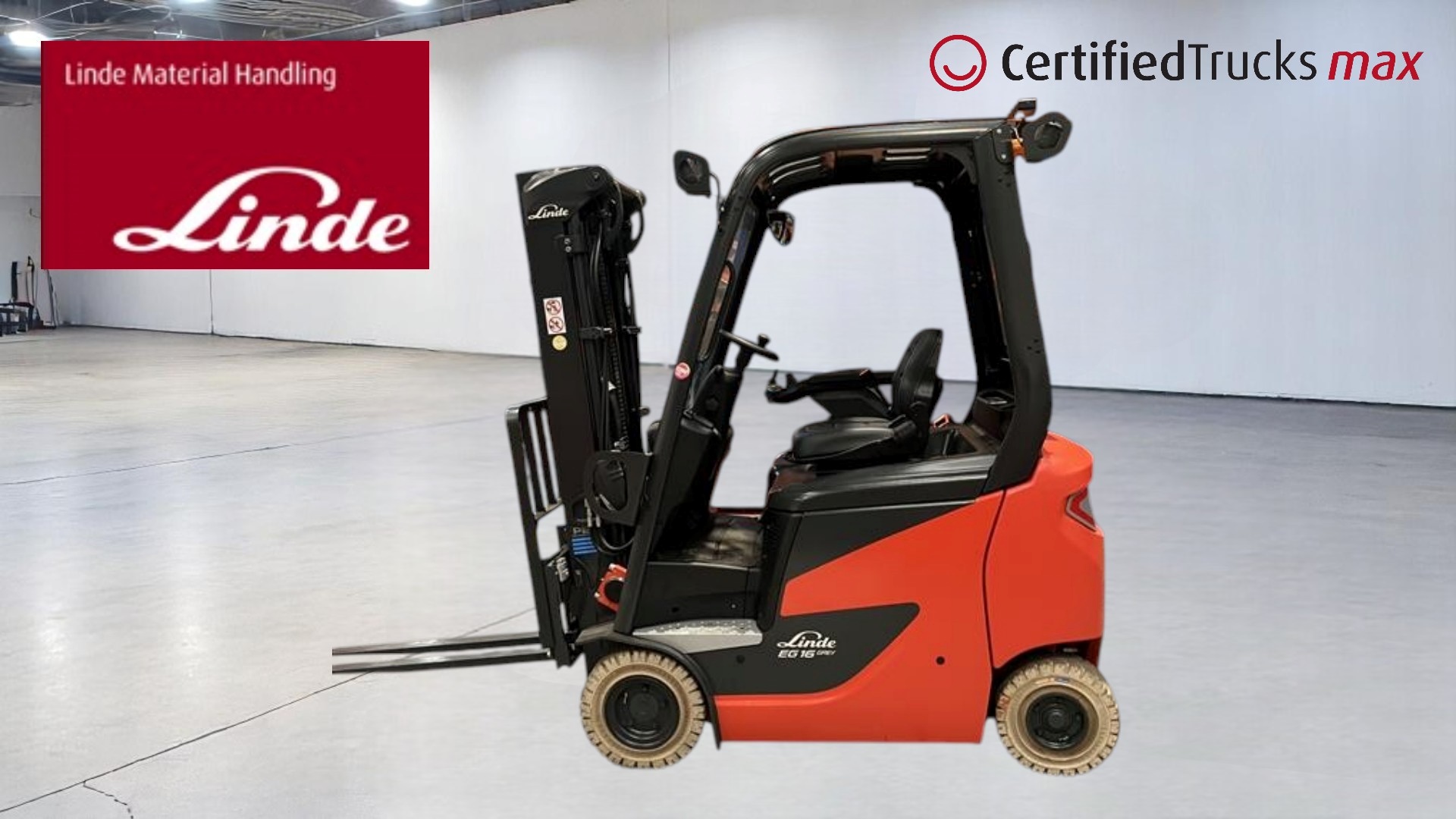 Linde Certified Used MAX Forklift EG16 - 2023 - 40 hrs