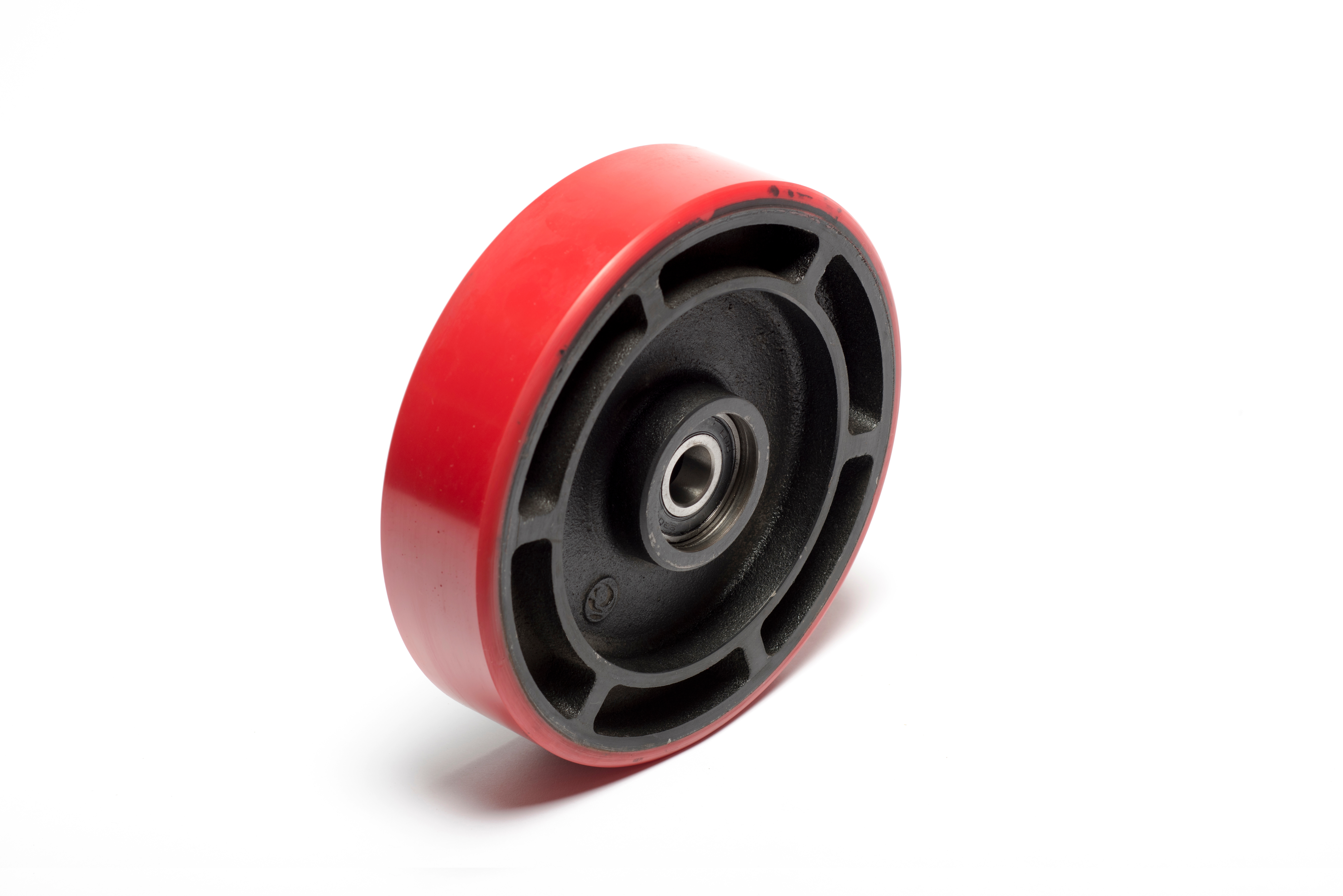 Polyurethane Steer Wheel for M25 Series 3 Hand Pallet Truck (including bearings) poly_steer_wheel.jpg