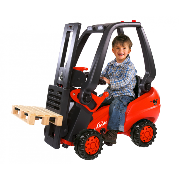 Dziecięcy wózek widłowy Linde na pedały
