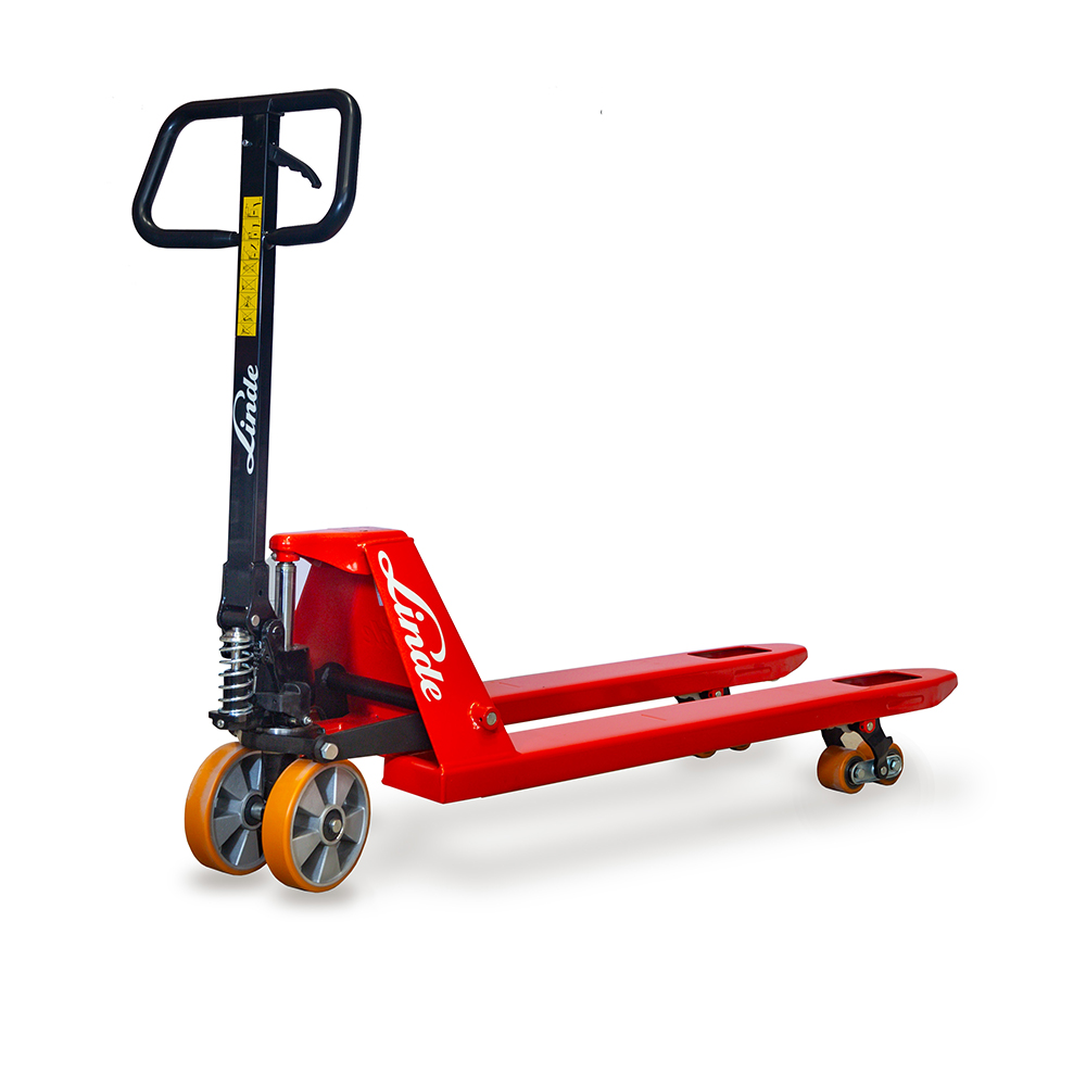 Wózek paletowy ręczny M25 – długość wideł 1150 mm, koło napędowe - poliuretanowe wozek_paletowy_m25_paleciak_reczny_1.jpg