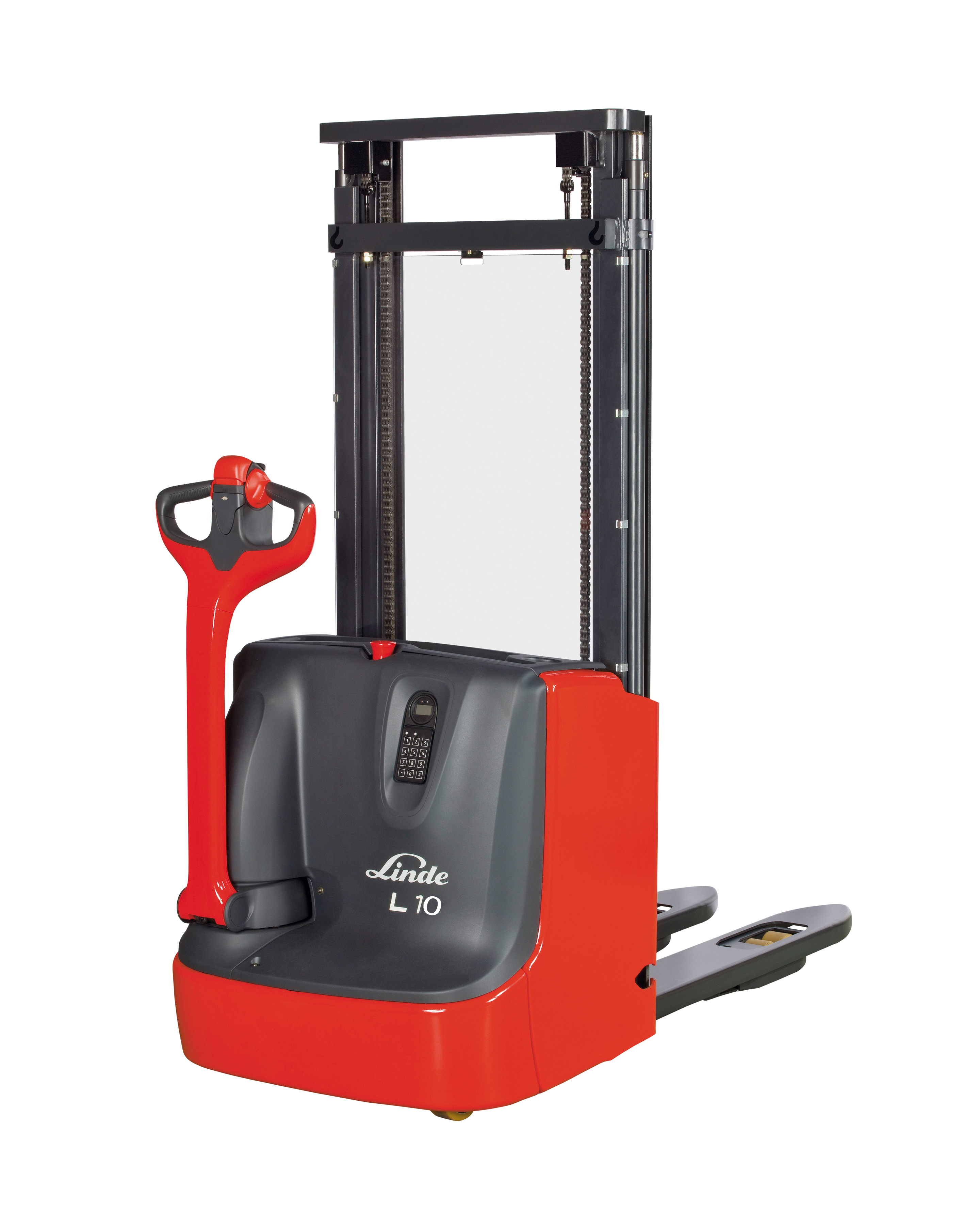Stacker L10B - Capacidade 1000Kg - Altura de Elevação de 2424mm - *Valores indicados implicam recolha por parte do cliente.
