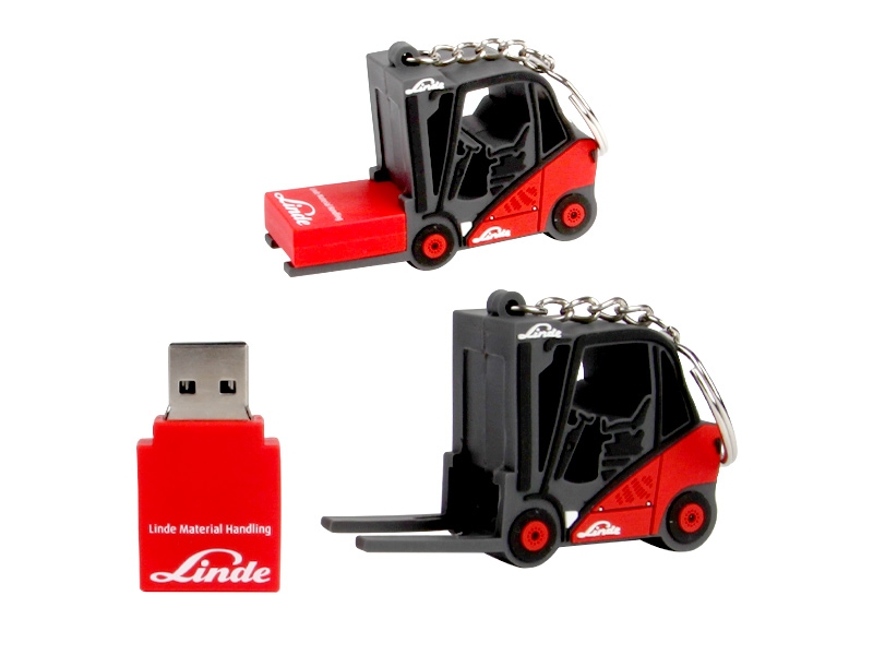 USB kľúč v tvare vysokozdvižného vozíka