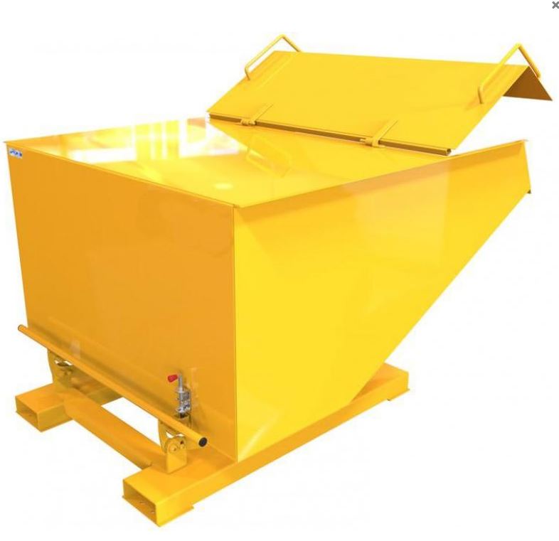 Roll Forward Tipping Skip - Lidded